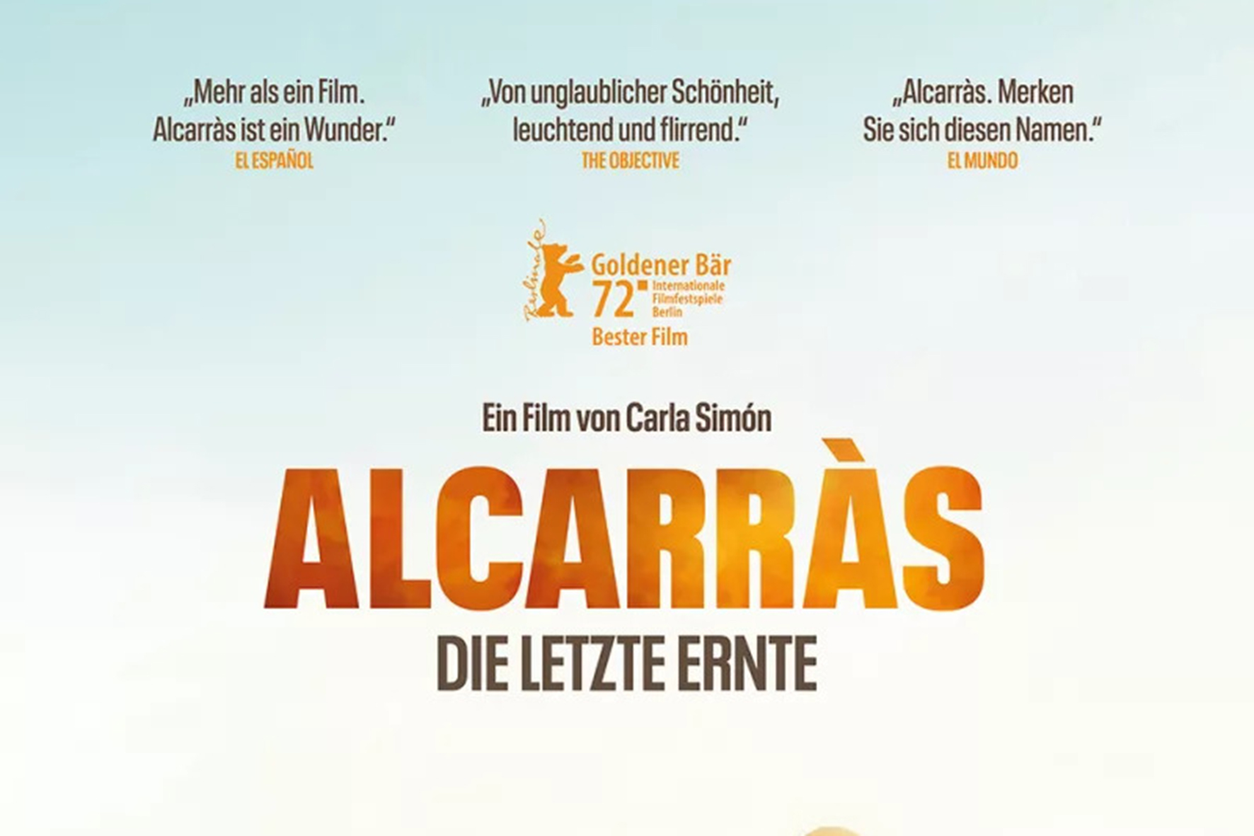 - 12. 11. 2024 - <br> KLIMA KULTURTAGE <br> ALCARRÀS  <br> DIE LETZTE ERNTE <br> FILMABEND